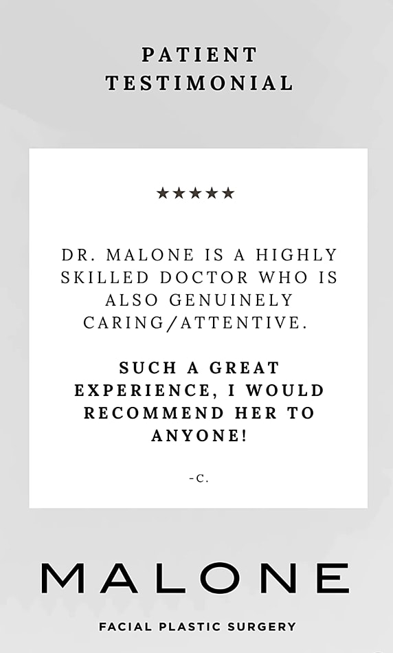 Patient testimonial for Dr. Malone's services